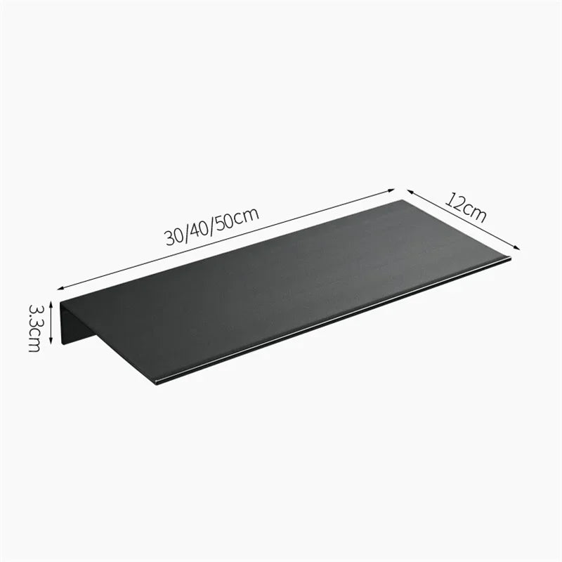 Floating Bathroom Shelf 30–50cm — Wall Mounted Storage Shelf for Modern Bathroom Organisation
