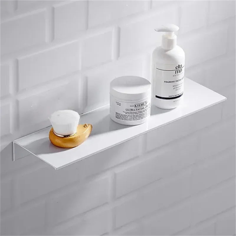 Floating Bathroom Shelf 30–50cm — Wall Mounted Storage Shelf for Modern Bathroom Organisation