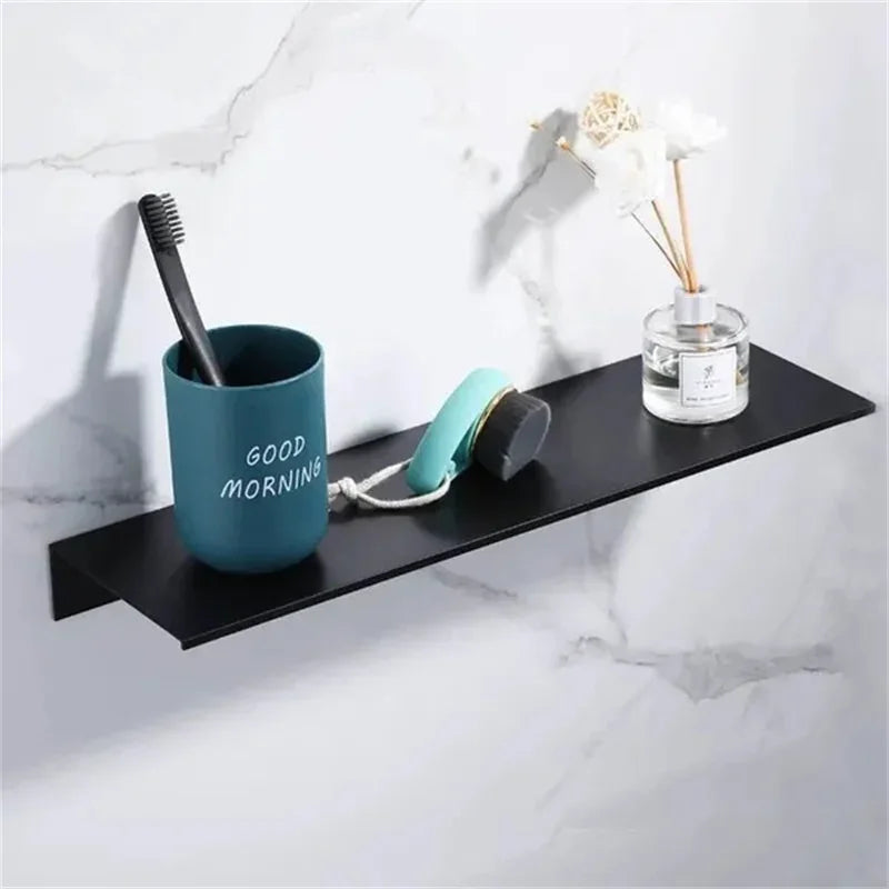Floating Bathroom Shelf 30–50cm — Wall Mounted Storage Shelf for Modern Bathroom Organisation
